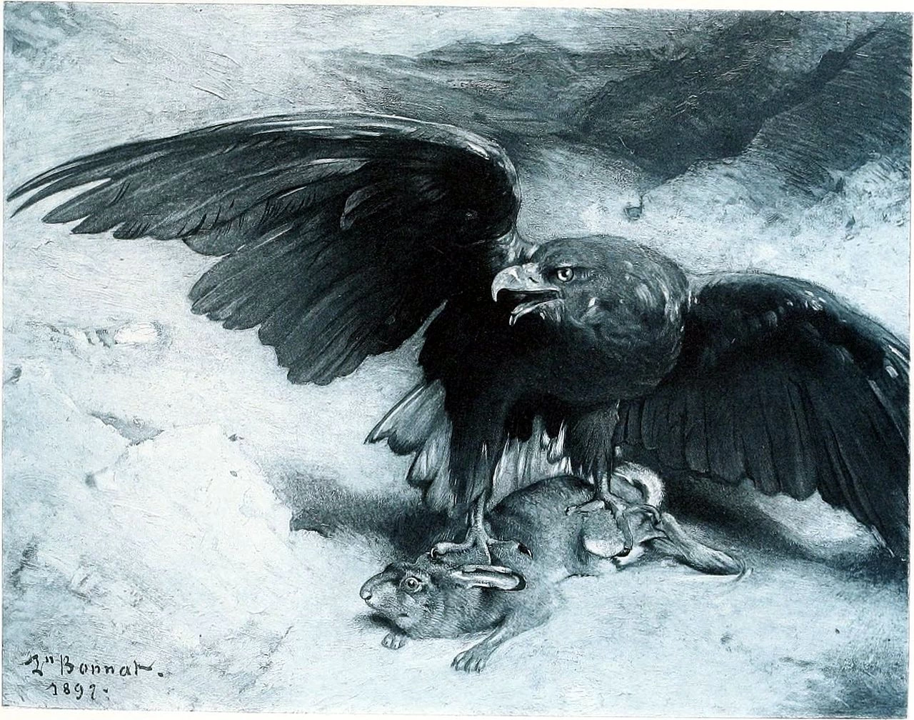 Léon Bonnat - L'acquila e il coniglio